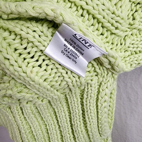 LINE The Label V-Neck Cable Knit Pullover Sweater Large - Picture 5 of 10